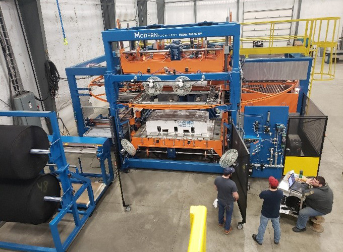 4-Station Rotary Compression Molding Machine