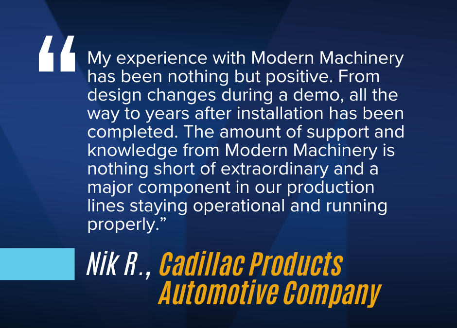 Proud to Share a Customer Testimonial