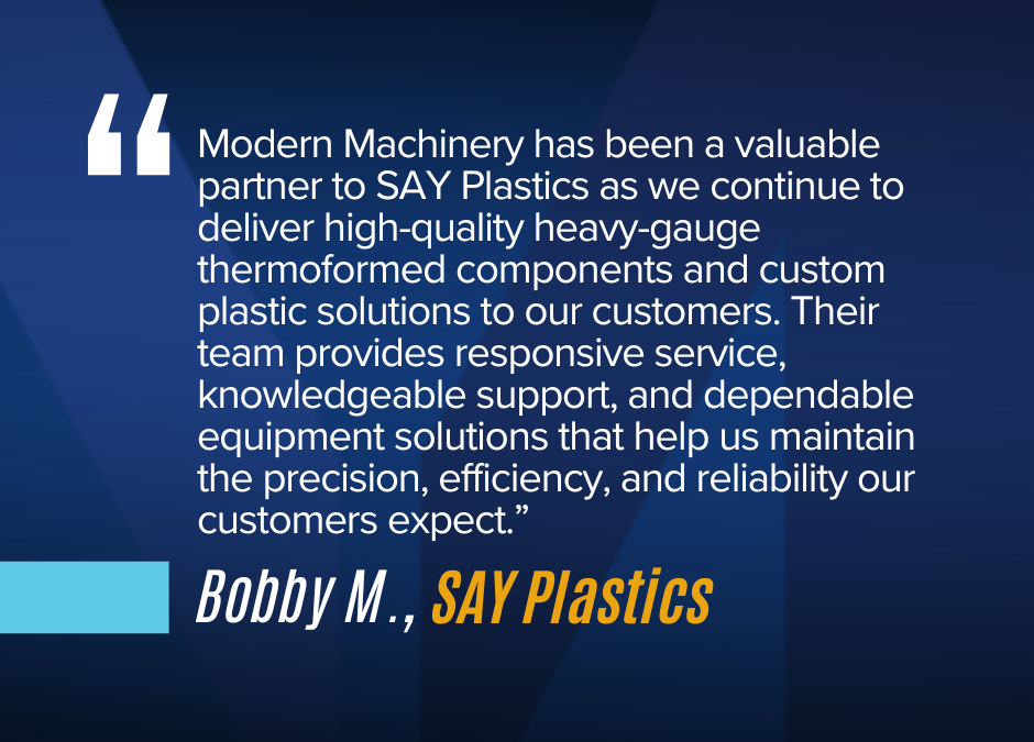 Proud to Share a Customer Testimonial – Say Plastics