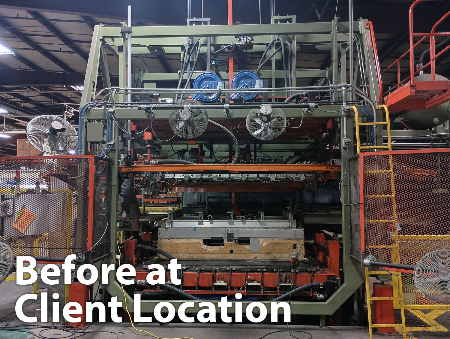 Before at Client Location Form Station